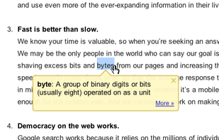 Google Dictionary screenshot 1