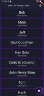 Contact list