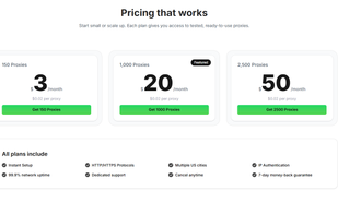 Bulk Proxies That Work - Pricing and Plans