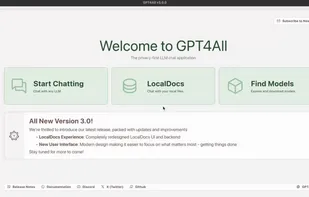 GPT4ALL screenshot 1