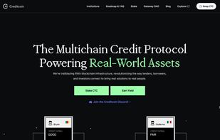 Landing Page of Creditcoin
