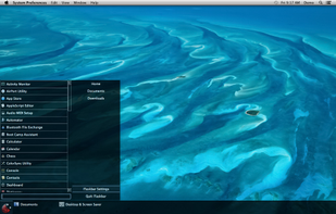 Launch applications and utilities from the start menu by using the mouse or the keyboard.