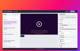 Awesome Video Editor Demo