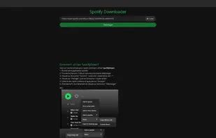 Copy and paste the spotify URL and press download.