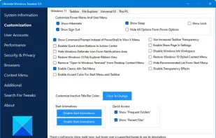 Ultimate Windows Tweaker screenshot 1