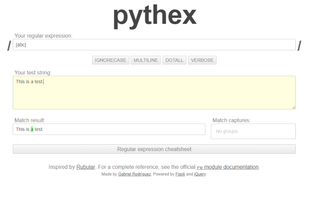 Pythex screenshot 1