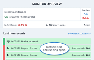 Monitoria screenshot 1