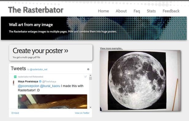 Rasterbator: Wall art from any image The Rasterbator enlarges images to ...