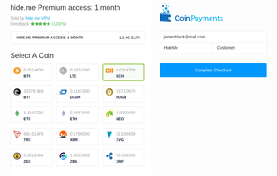 CoinPayments screenshot 1