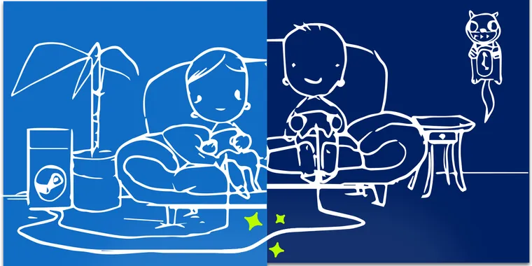 Steam will soon allow people to play local multiplayer games online with Remote Play Together image