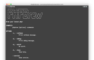 PHPBrew screenshot 2
