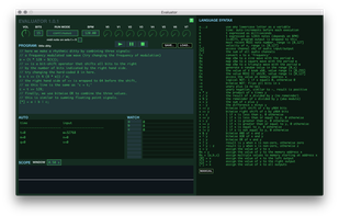 Evaluator screenshot 1