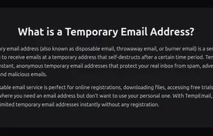 What is temporary email address
