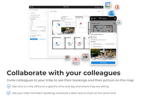 Find where your colleagues are sitting to collaborate