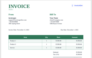 Invoice Gen screenshot 3