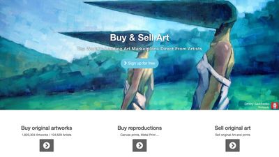 Artmajeur online art gallery home page