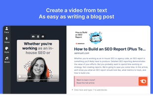 Convert text to video