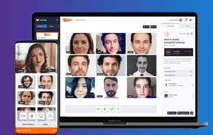Stream your event live, and collect user questions through the app.