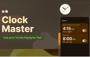 ClockMaster
Free as in "I'm Not Paying For That"