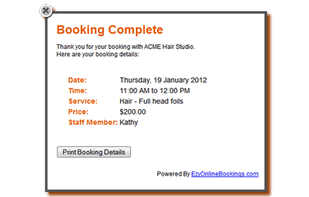 EzyOnlineBookings.com screenshot 2