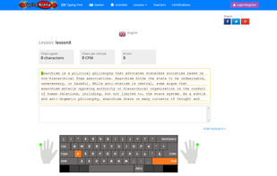 TypingArena screenshot 1