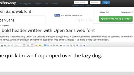 Fonts For Web screenshot 1