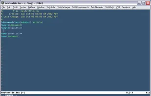 Vim-LaTeX screenshot 1