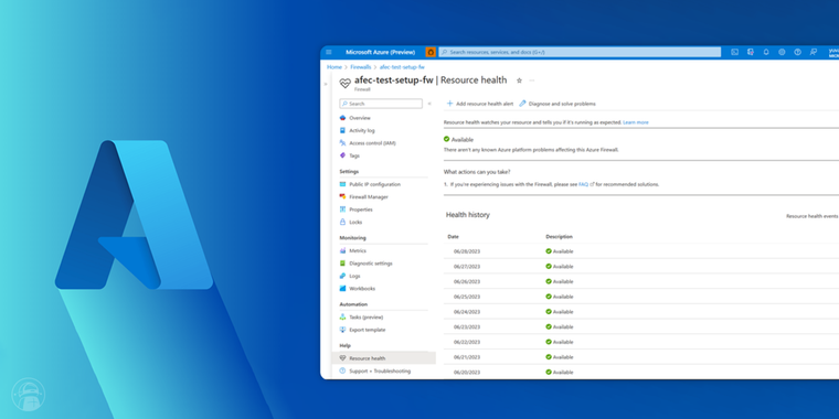 Microsoft Azure Firewall enhances cloud security with new latency probe, resource health, and embedded workbooks features image