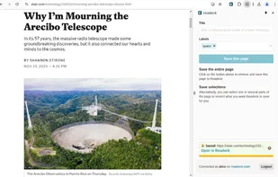 Readeck screenshot 3