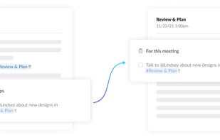 File meeting-specific information so it's available for your next conversation
