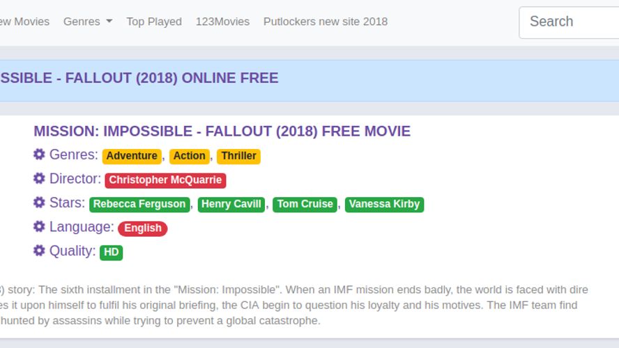 Mission best sale impossible putlocker