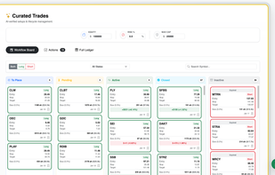 Curated Trades Kanban
