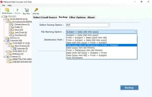 choose destination path
