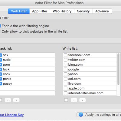 mac internet filtering software