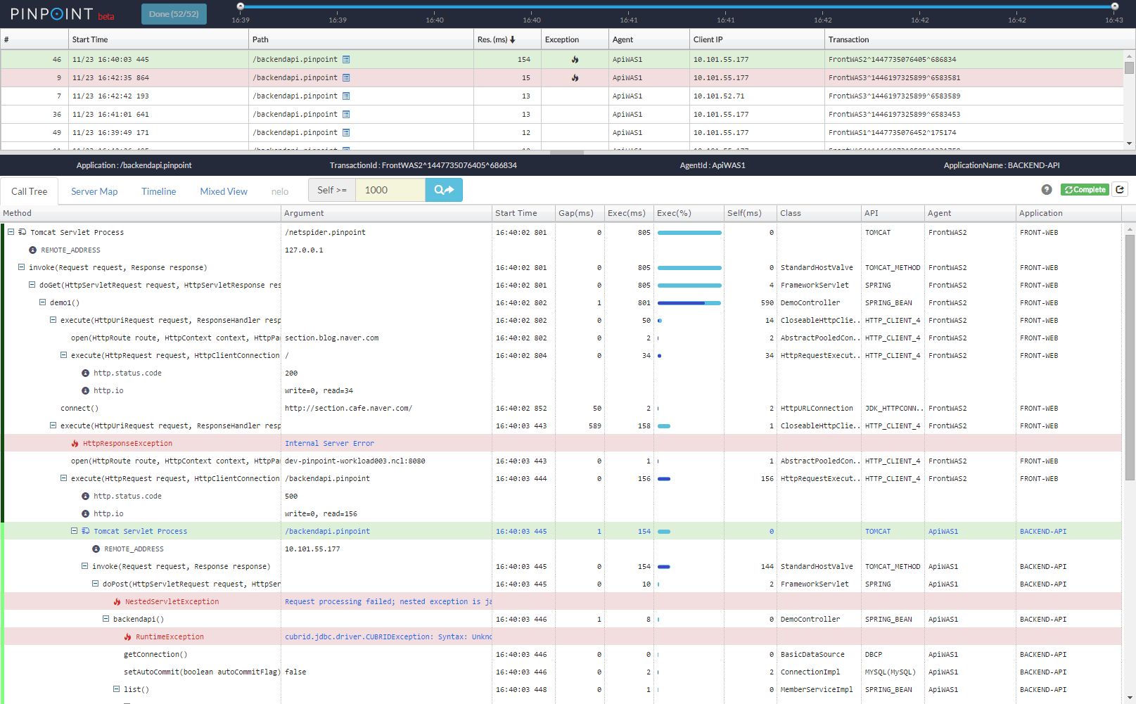 Pinpoint APM Pinpoint is an open source APM Application