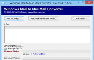 PCVARE Windows Mail to Mac Mail Converter screenshot 1