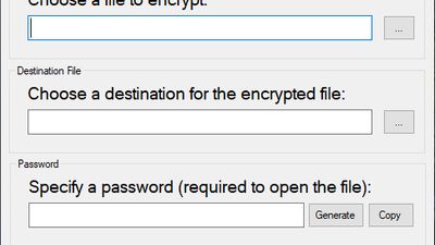The main PDFEncrypt interface.  It's easy to use.