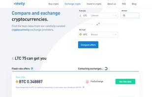 Exchange cryptocurrencies comparison