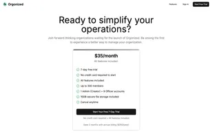 Orgonized screenshot 1