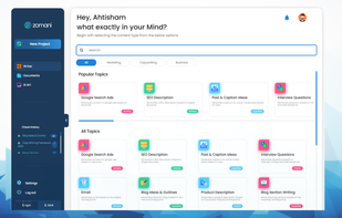 Zomani Content Writer screenshot 1