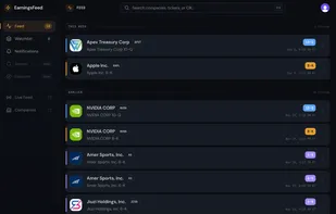Earnings Feed Dashboard