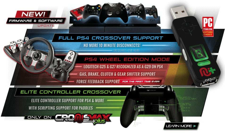 NEW CronusMAX Plus ControllerMax Controller Add on for XBox One PS3 PS4 PC  G27 183654029990