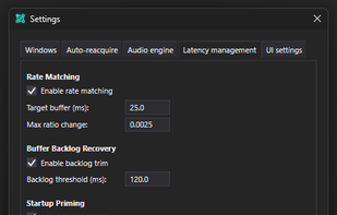 Latency auto-management