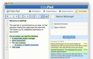 eduPad screenshot 1