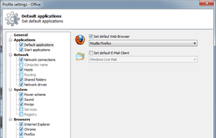 default applications