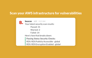 Beacon (AWS Cloud Security on Slack) screenshot 1