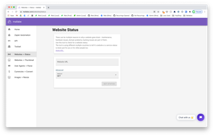 Mallabe - Website Status screenshot 1