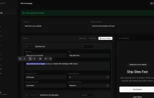 Quick and easy page editing