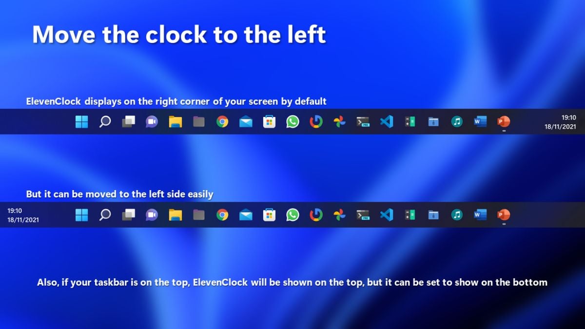 download the new for android ElevenClock 4.3.2