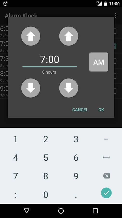 Go alarm. Time Alarm.